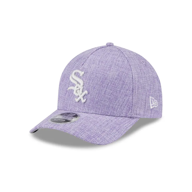 Chicago White Sox Cotton Weave Purple 9FORTY M-Crown A-Frame Snapback Hat sold by New Era