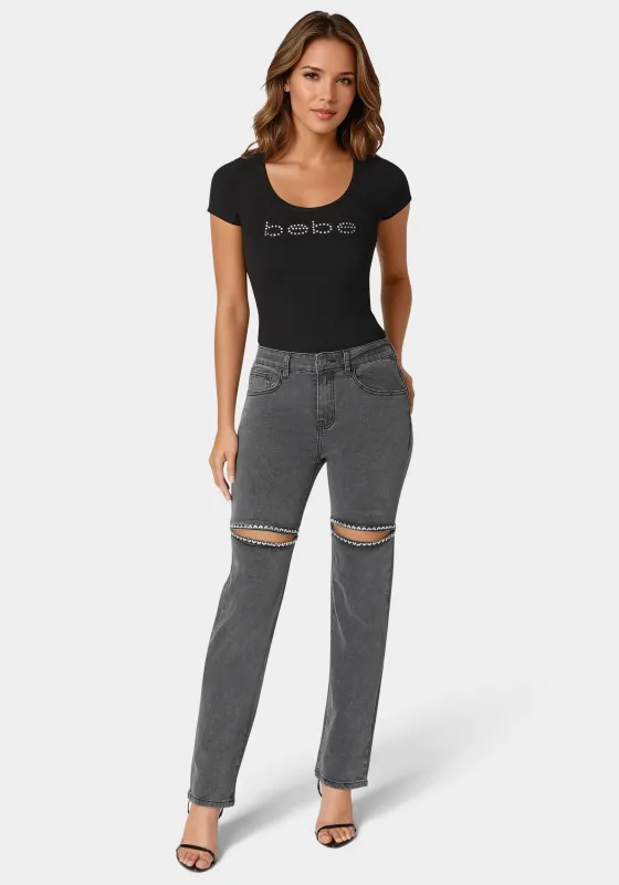 The Bling Slit Jean sold by Bebe