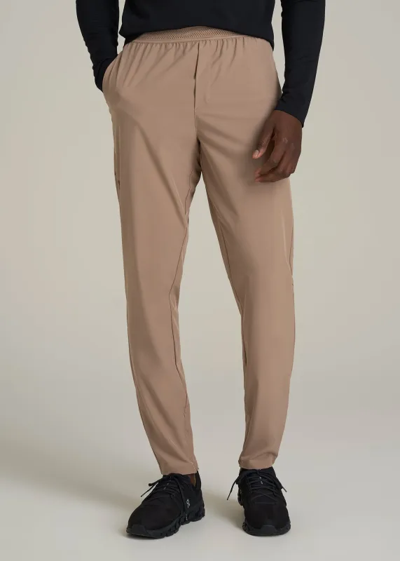 Featherweight Running Pant for Tall Men in Dark Sand sold by American Tall