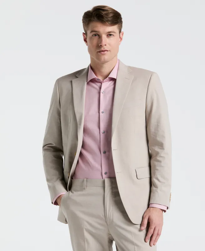 Slim Fit Solid Linen Blend Suit Jacket sold by Perry Ellis