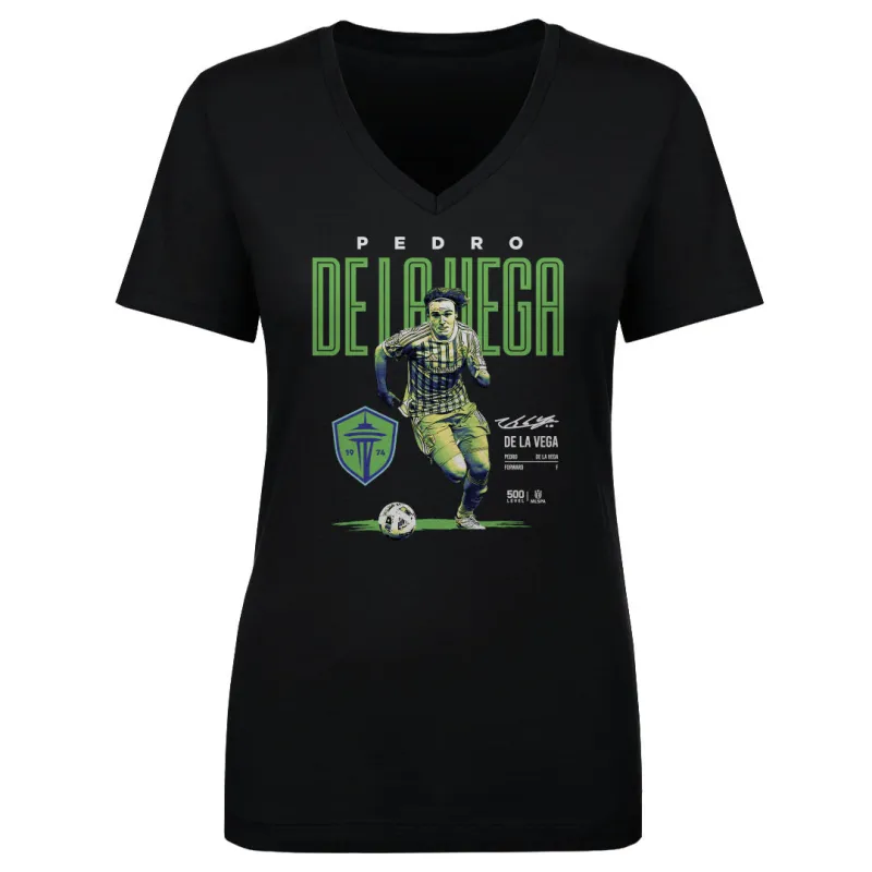 Pedro De La Vega Seattle Sounders FC Bitmap WHT sold by 500 Level
