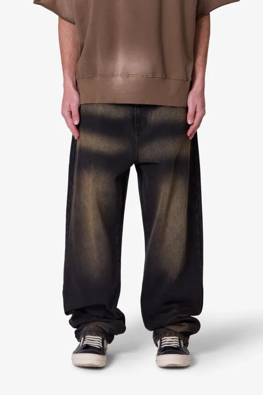 Ultra Baggy Dried Denim - Washed Black sold by MNML