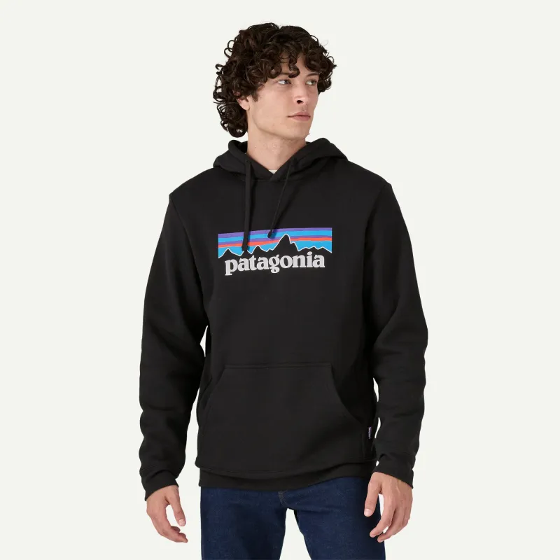 Patagonia P-6 Logo Uprisal Hoody - BLACK sold by Sun Diego Boardshops