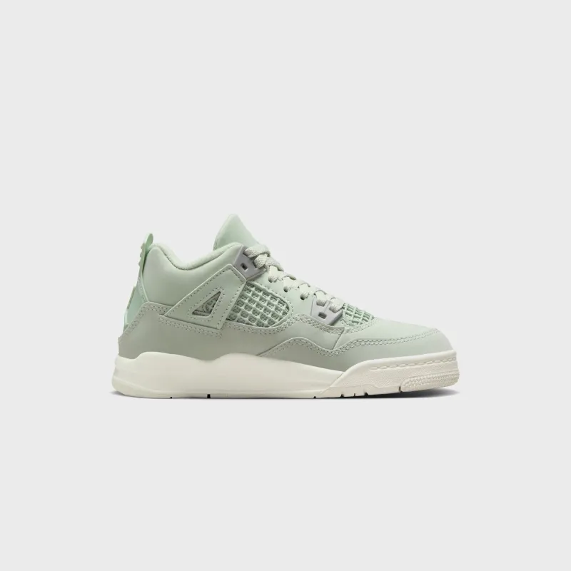 Nike PS Air Jordan 4 Retro S2 - Seafoam / Sail / Metallic Silver sold by Kith