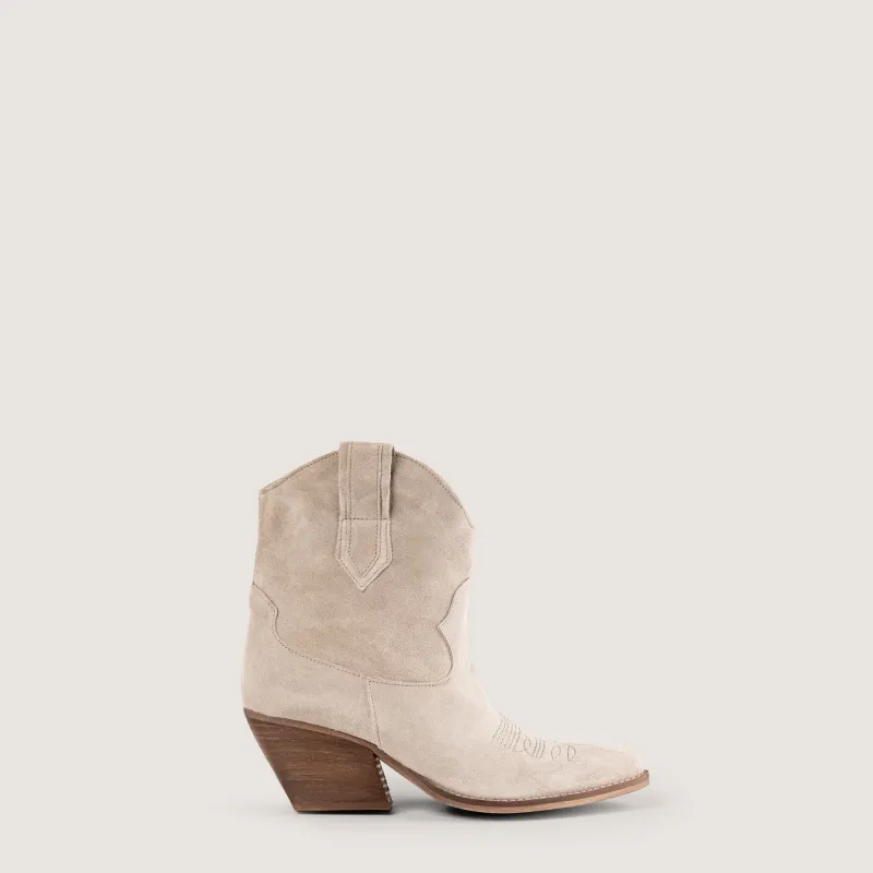 Leila Ice Grey Texan boots sold by Kali Shoes