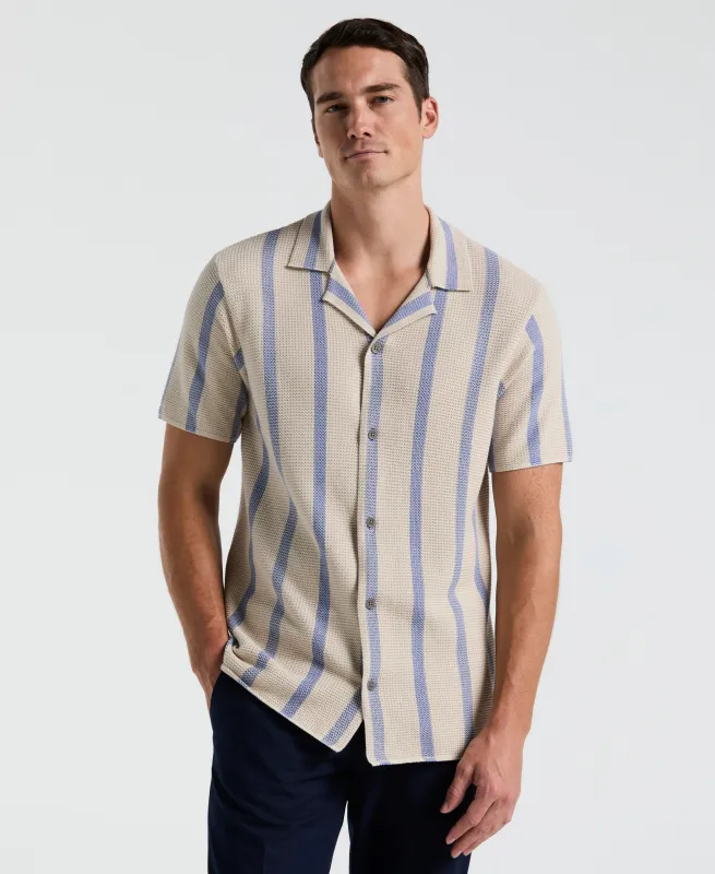Cotton Open Stitch Sweater Shirt sold by Perry Ellis