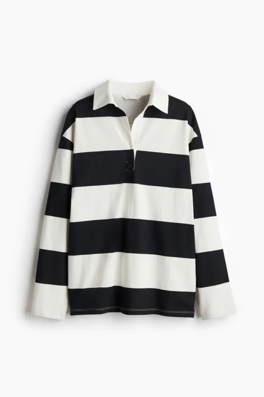 H&M - Loose-fit polo shirt - Blue sold by H&M