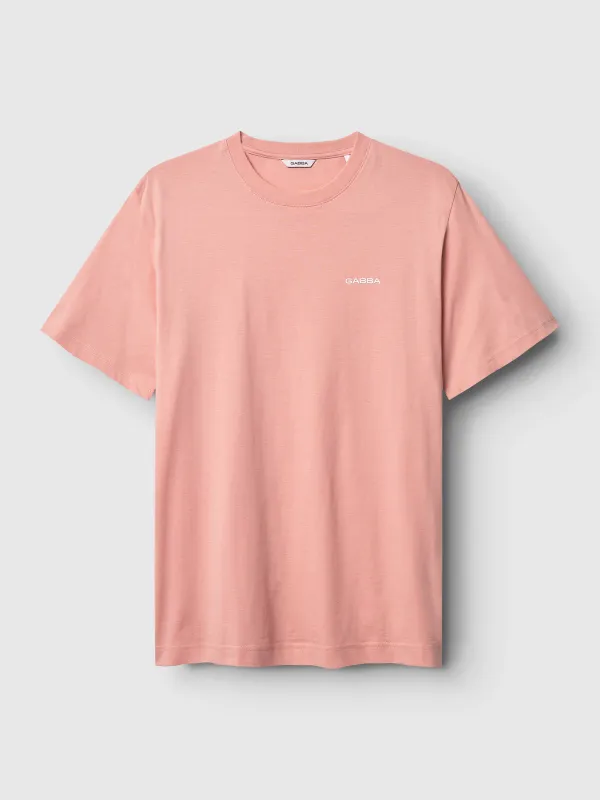 GABdune Logo SS GOTS - Rose Peach sold by Gabba