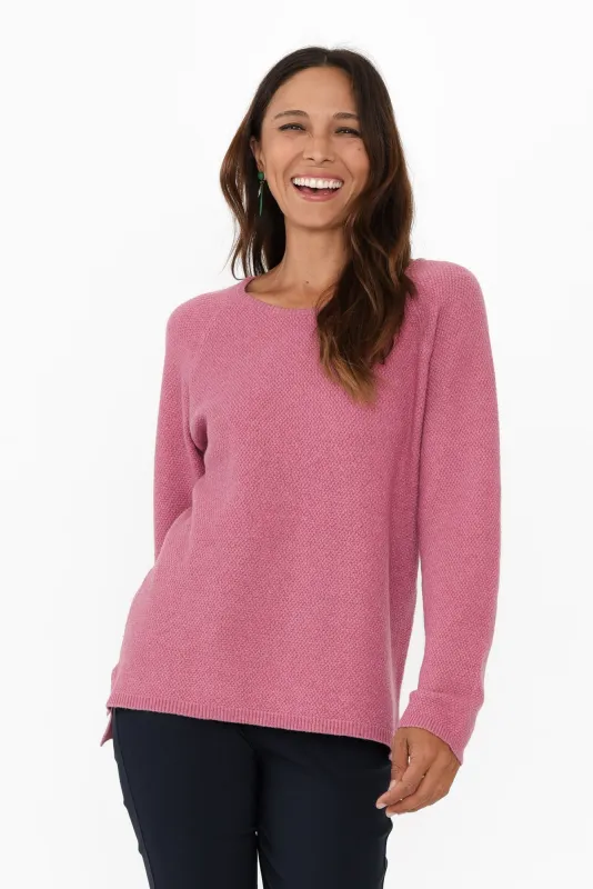 Sylvie Pink Knit Jumper sold by Blue Bungalow