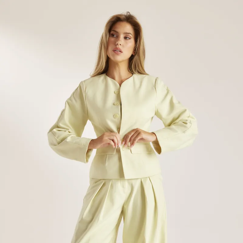 Structured Jacket - Buttermilk sold by Lounge Underwear