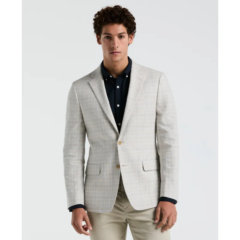 Linen Blend Plaid Coat Sport Coat sold by Original Penguin