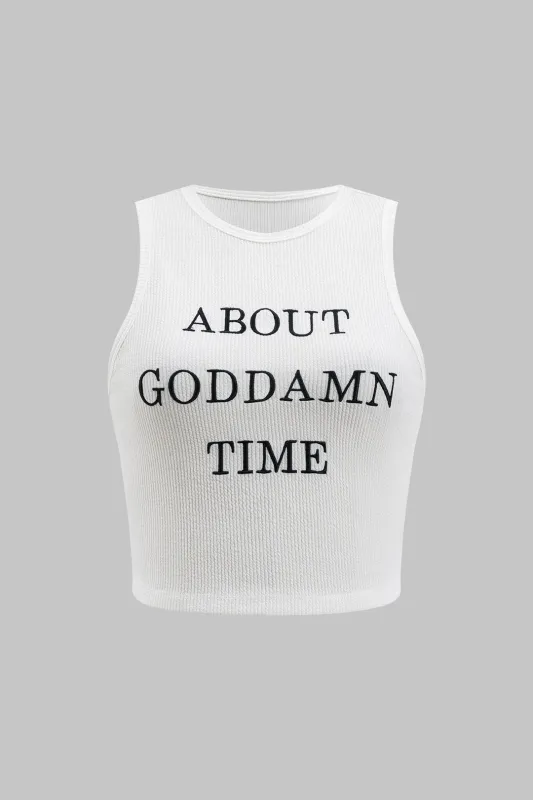 Broderi ærmeløs tank top sold by Micas