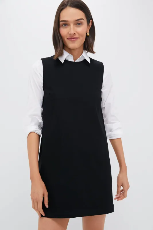 Black Twill Button Bitsy Dress sold by Tuckernuck