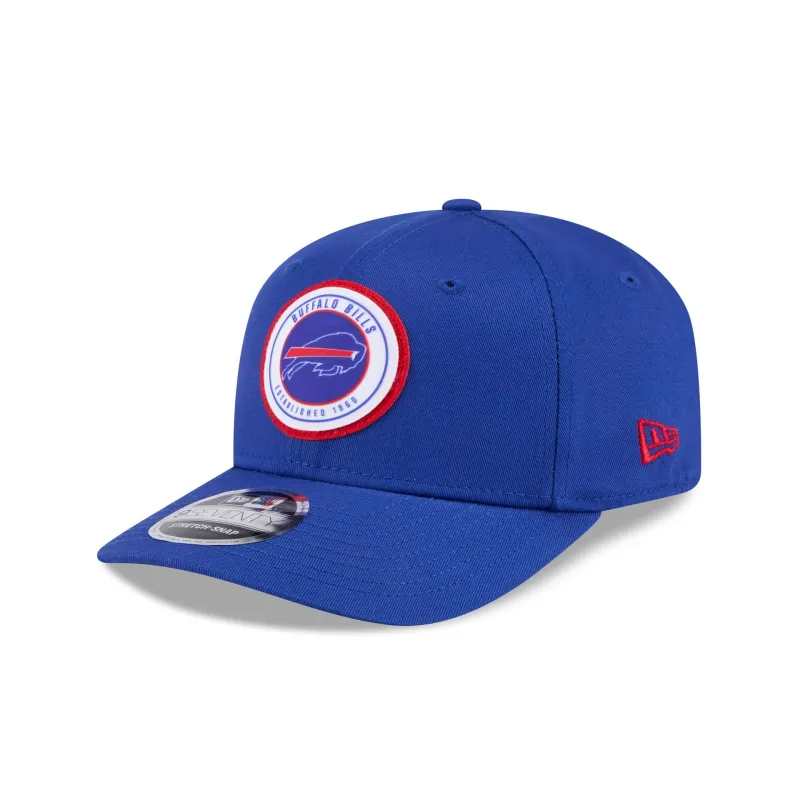 Buffalo Bills Circle Patch 9SEVENTY Stretch-Snap Hat sold by New Era