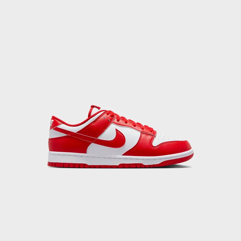 Nike Dunk Low Retro - White / University Red / White sold by Kith