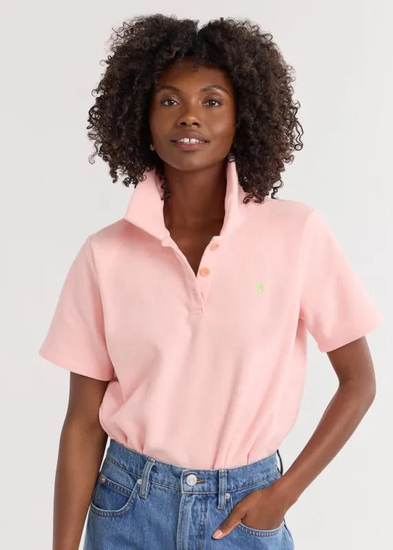 Kit Polo in Terry Fleece (First Blush) sold by Dudley Stephens