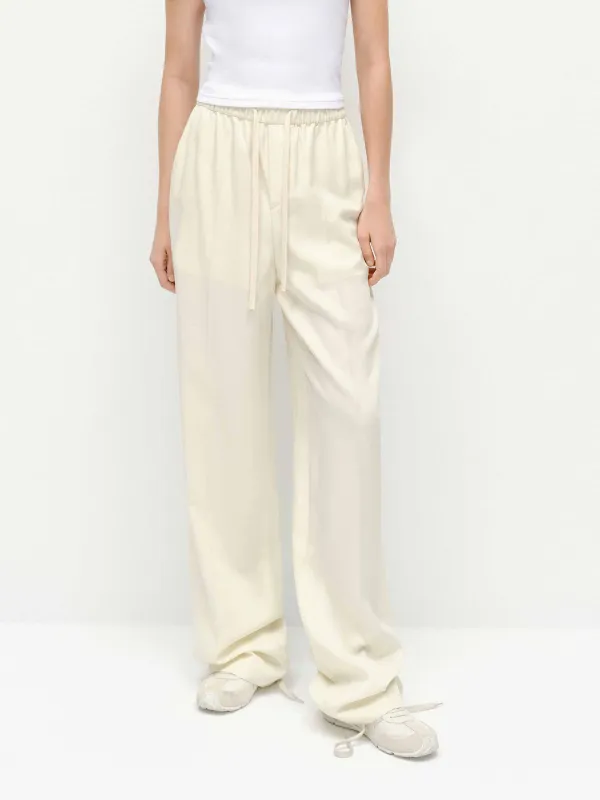 Elasticated Straight Leg Trousers sold by Mo&Co