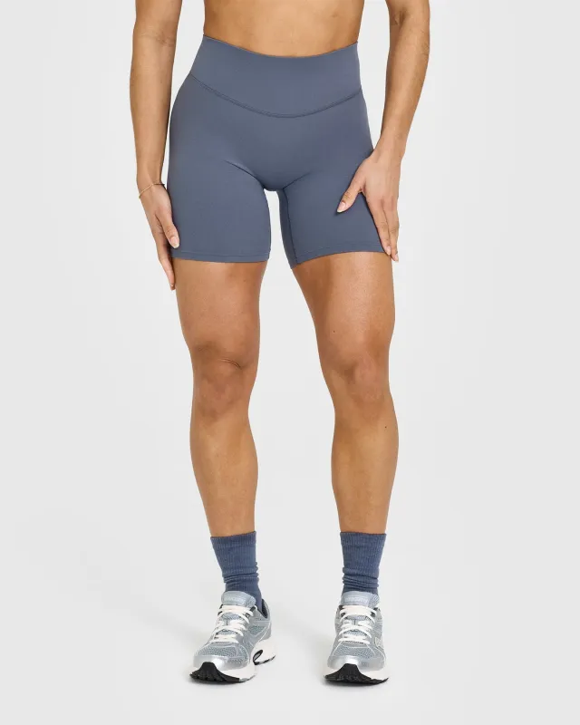 SoftMotion™ Cycling Shorts 8" | Granite Blue sold by Oner Active