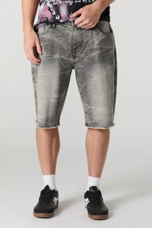 Slim Longline Denim Short sold by Charlotte Russe
