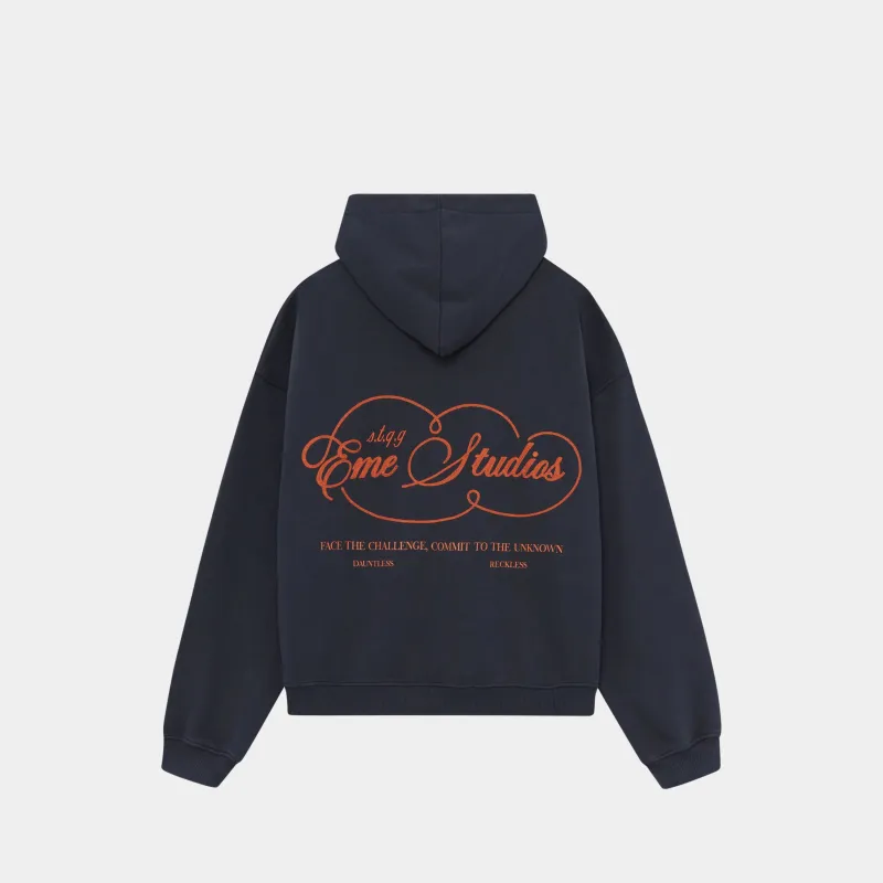 Courageous Navy Oversized Hoodie sold by EME STUDIOS