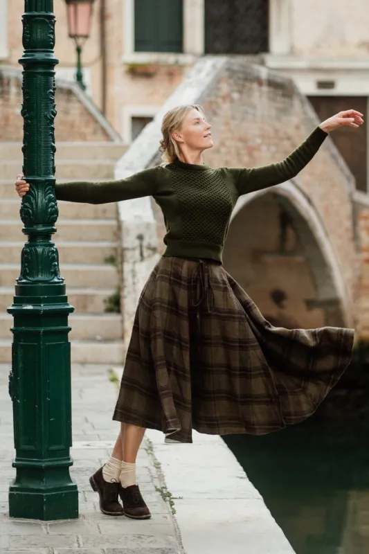Wrap Skirt, Twill Linen sold by Son de Flor