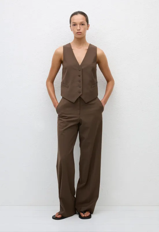 Tailored Waistcoat - Coffee sold by Matteau