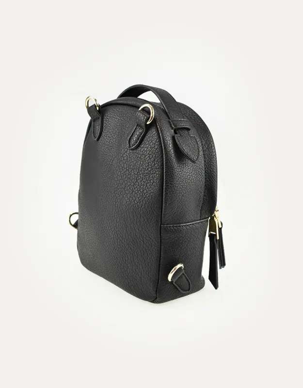 Zoe Mini Back Pack Black Black sold by edge clothing