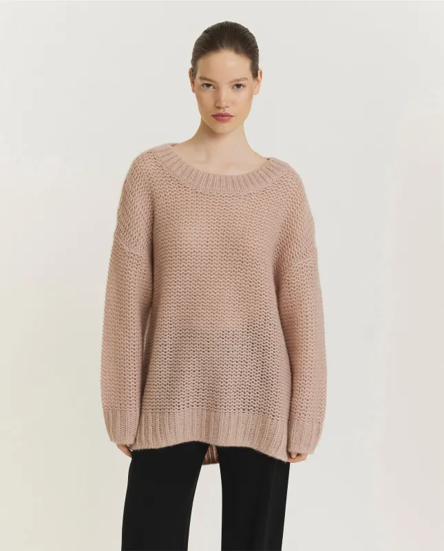 Cashmere Zijde Trui - Roze sold by Pauw Amsterdam