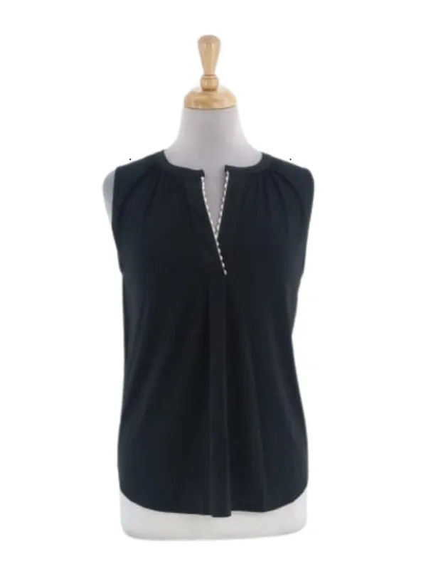 SLEEVELESS V-NECK BLOUSE sold by FBO