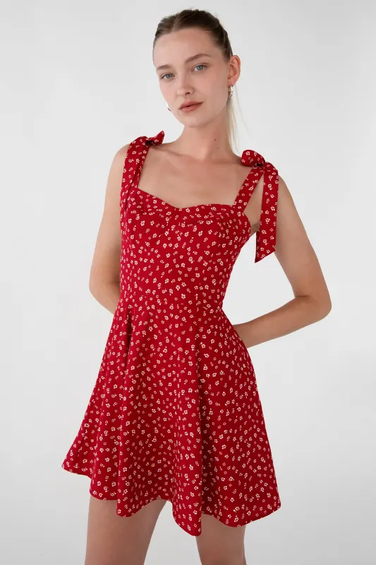 FLORAL BUSTIER MINI DRESS sold by OAK AND FORT