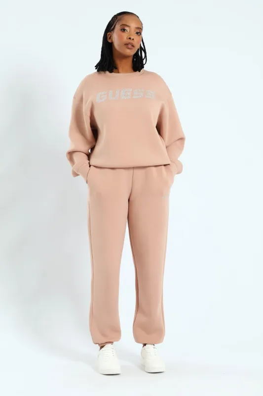 Cecilia Scuba Jogger Pants - Brown sold by Edgars 