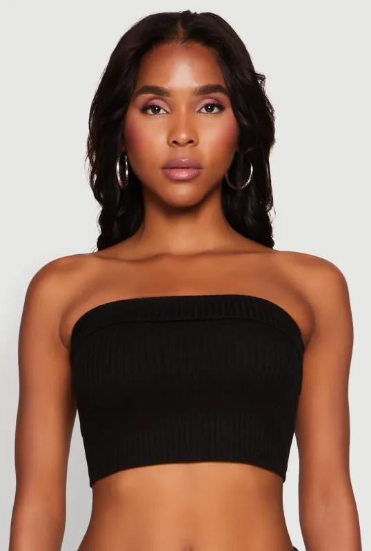 Almost Famous Fold Over Tube Top sold by Rainbow