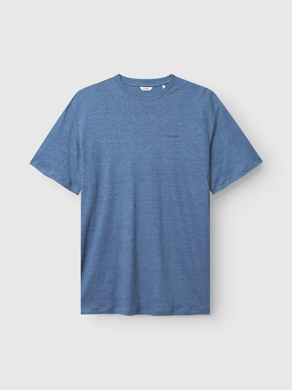 Duke Linen Logo SS - Blue Horizon sold by Gabba
