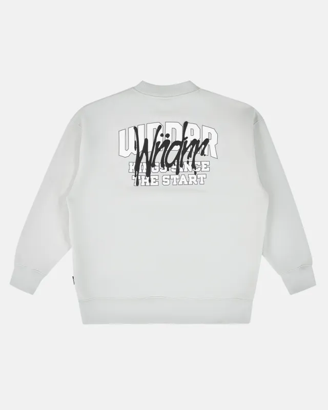 TOP TIER CREW SWEAT - OYSTER sold by WNDRR