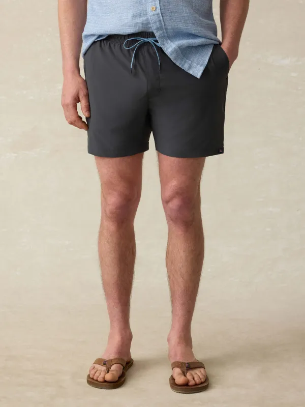 Shorelite Lined Trunk (5") - Mountain Black sold by Faherty