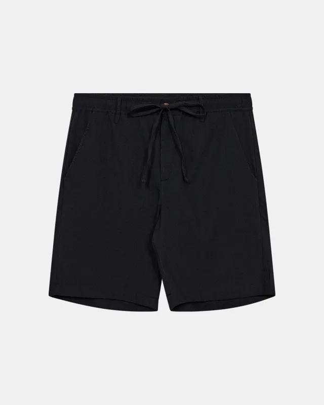AKLT JAMES COT/LINEN ELA SHORTS - Caviar sold by anerkjendt