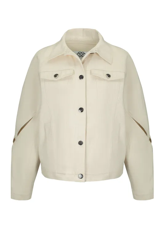 Cream Jacket with Cuts sold by Santa Brand