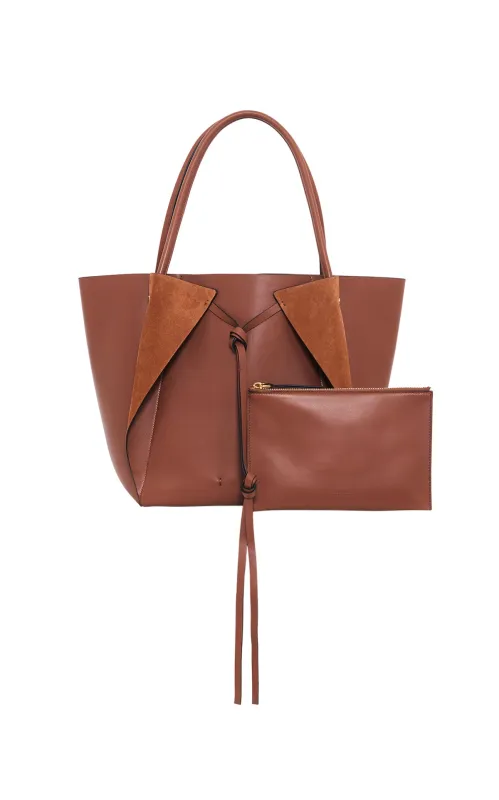 Marija Tote Bag in Cognac Nappa Leather sold by Gabriela Hearst