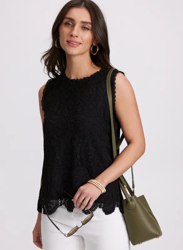 Sleeveless Lace Top sold by Laura