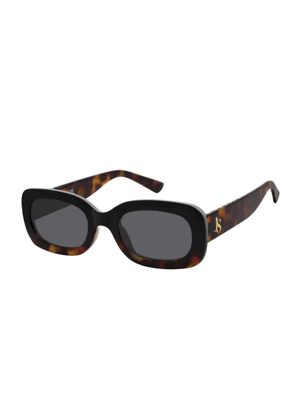 Glam Oval Sunglasses in Black & Tortoise sold by Jessica Simpson