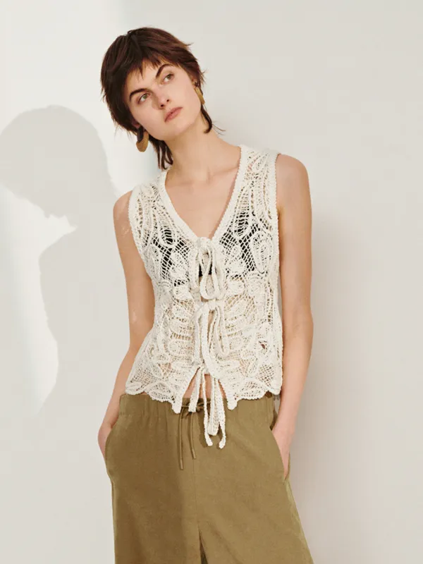 Sleeveless Lace Blouses sold by Urban Revivo
