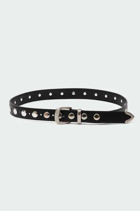 Big Stud Faux Leather Belt sold by Edikted