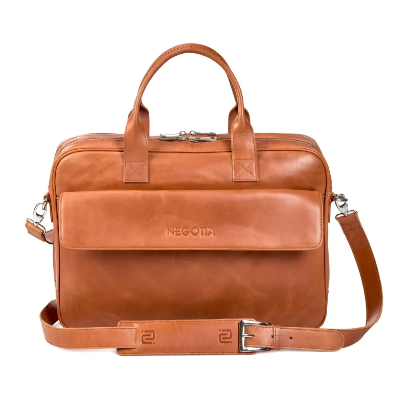 Alpha Laptoptas 15,6" Bruin sold by Negotia Leather