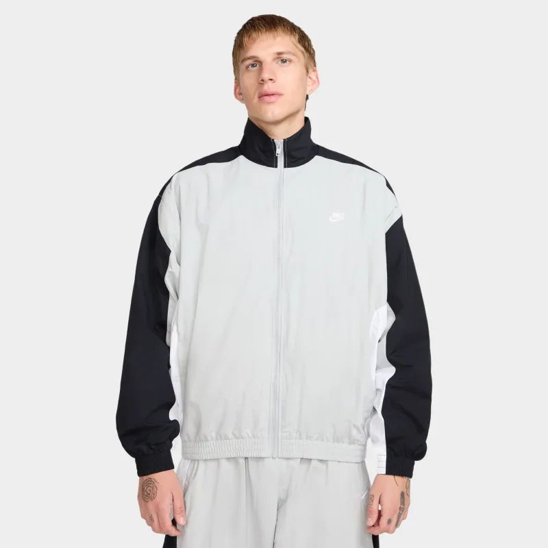 Nike Club Woven Track Jacket OS Lt Smoke Grey / Black - White sold by JD Sports