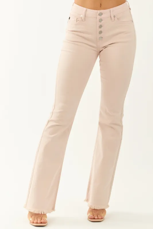 KanCan Tea Rose High Rise Stretchy Flare Jeans sold by Lime Lush