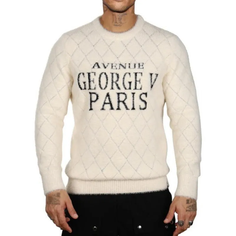 Men’s Designer Off White Avenue George V of Paris sweater 100% authentic sold by Unleashed Streetwear
