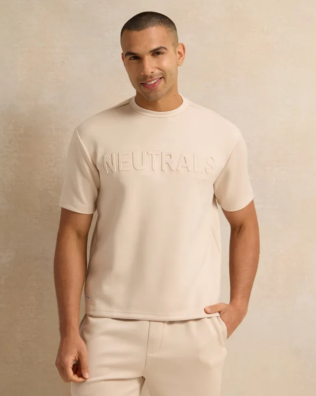 Men Beige Printed T-Shirt sold by Redtag