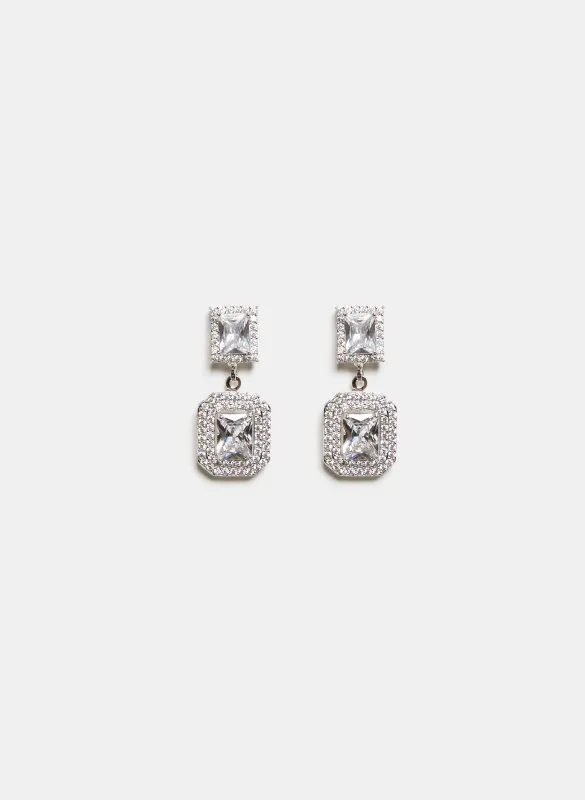 Cubic Zirconia Dangle Earrings sold by Laura
