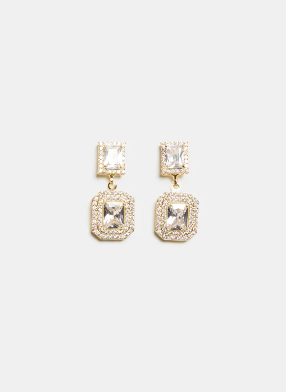 Cubic Zirconia Dangle Earrings sold by Laura
