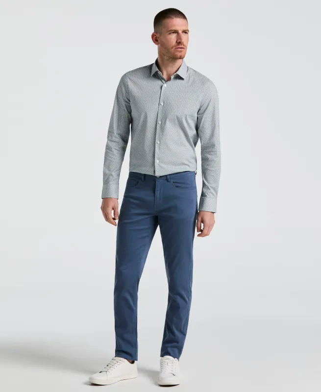 Slim Fit Lux Touch 5 Pocket Pant sold by Perry Ellis